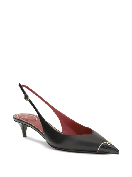Pantofi cu toc Valentino Garavani slingback negru