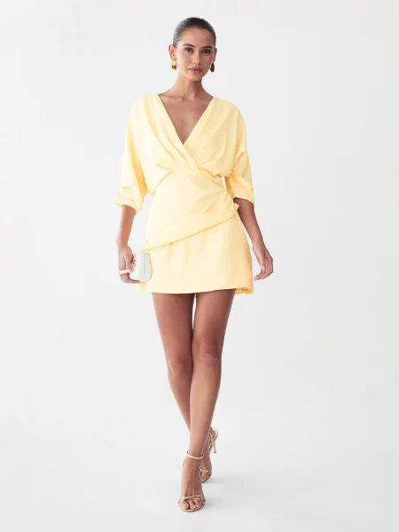 BWLDR Rochie Cindy deschis galben