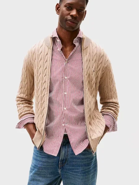 Класичний кардиган Tommy Hilfiger бежевий