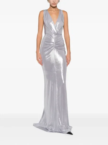 Rochie Lita Couture de costum argintiu
