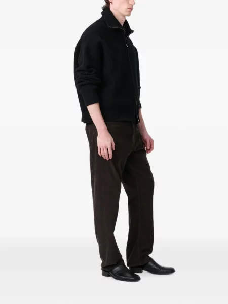 Pantaloni Studio Nicholson de catifea cord maro
