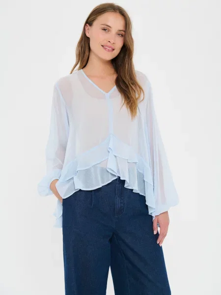 SAINT TROPEZ Blúz LindzySZ égkék