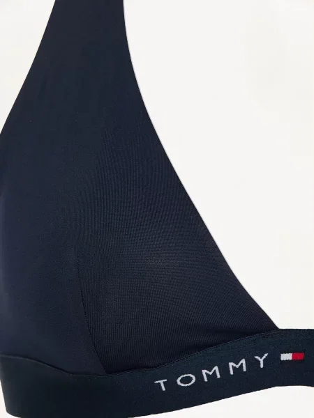 Tommy Hilfiger Bikiny S Vázáním Za Krkem tmavě modrá bílé