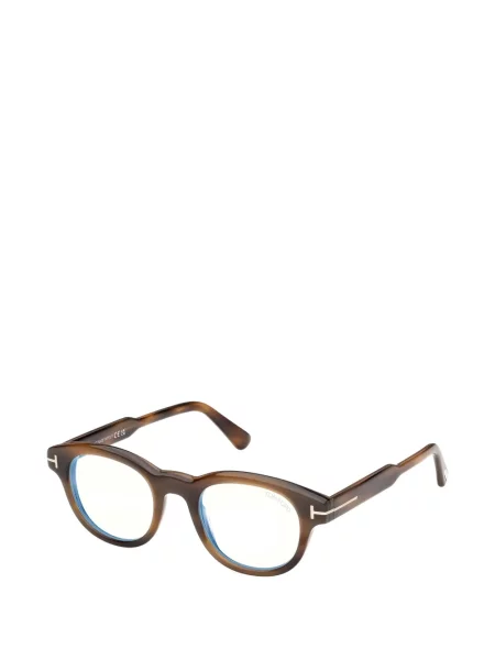 Ochelari de soare rotunzi Tom Ford Eyewear maro