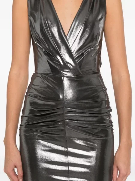 Rochie Lita Couture de costum argintiu