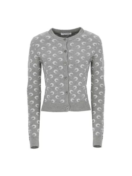 Kardigan Marine Serre wełniany szary