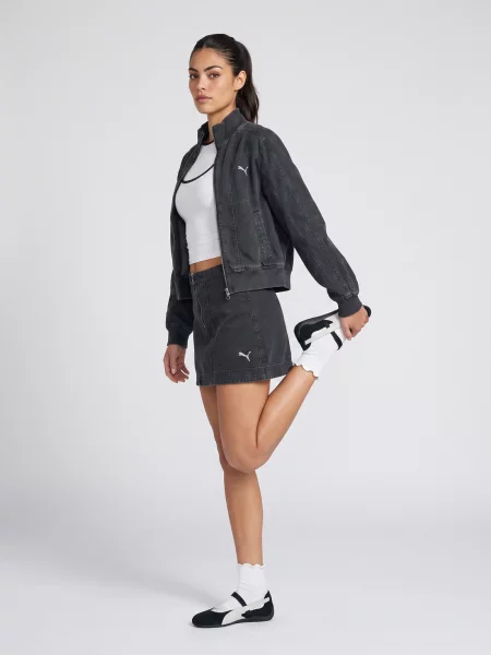 Puma suknja od pamuka FUTURE PUMA ARCHIVE crna