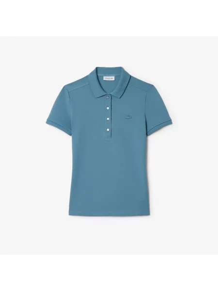 Lacoste Polo O Kroju Slim Fit niebieski