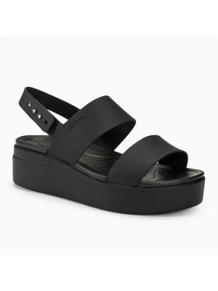 Dámske sandále Crocs Brooklyn Low Wedge black/black čierna