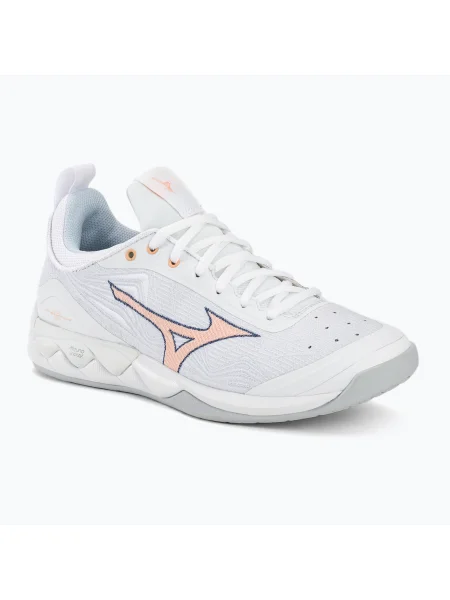 Olcsóbban. Női röplabda cipő Mizuno Wave Luminous 2 fehér/sárga barack/barack parfait. Méret: 39 EU fehér