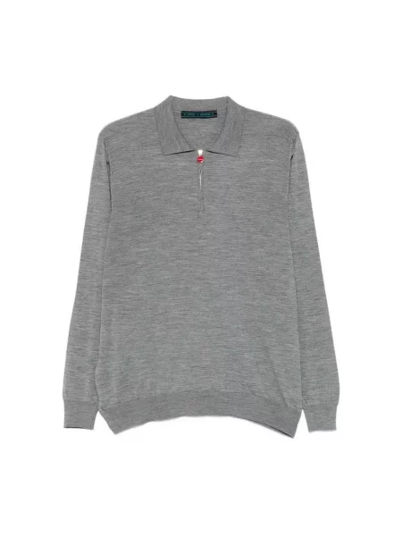 Sweter Kiton wełniany szary