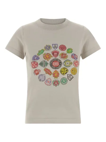 Tricou Balenciaga cu imagine cu decolteu rotund