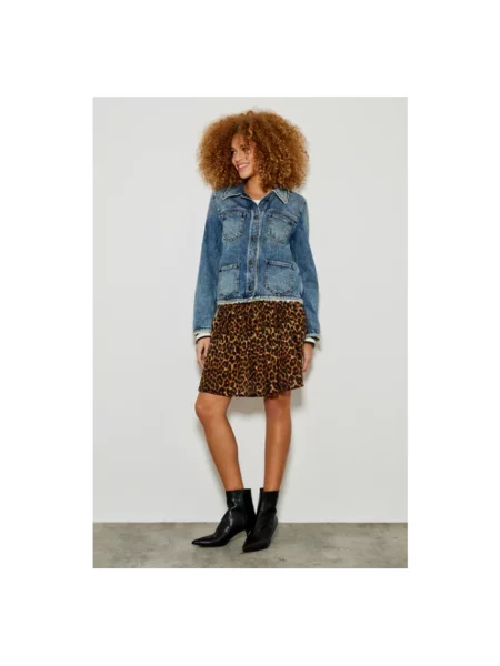 Kamizelka jeansowa Five Jeans niebieska