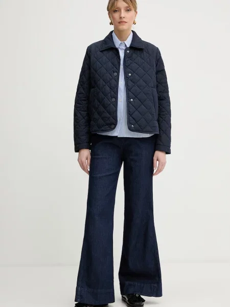 BOSS jeansy ROSALYA-FLARE granatowe