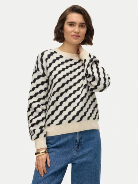Vero Moda Megztinis Lara smėlio