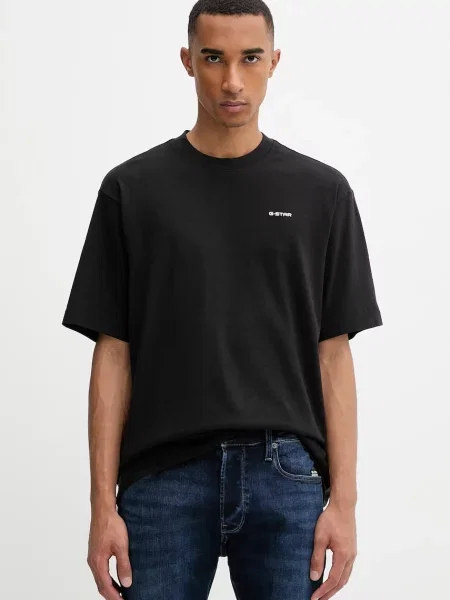 G-Star póló sima fekete