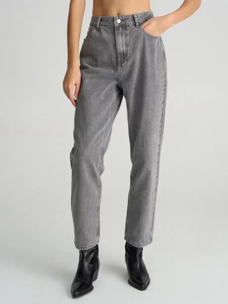 Прямі джинси DIVERSE Statica бавовна/віскоза сірий