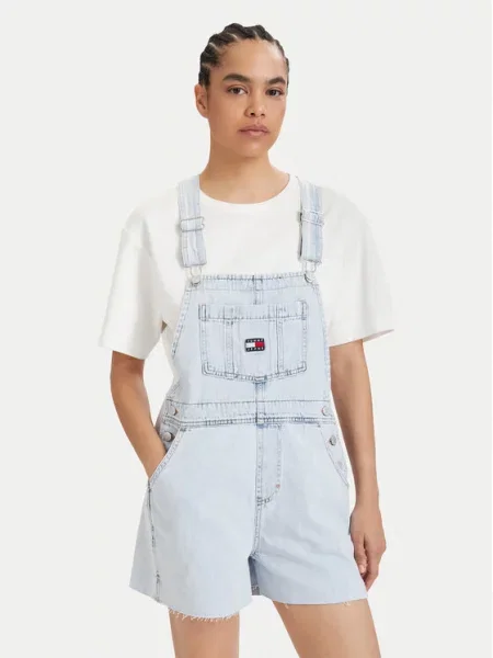 Tommy Jeans Overal MIA námornícka / denim / červená / biela modrá