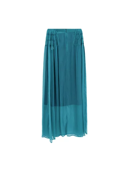 Spódnica maxi Dries Van Noten niebieska
