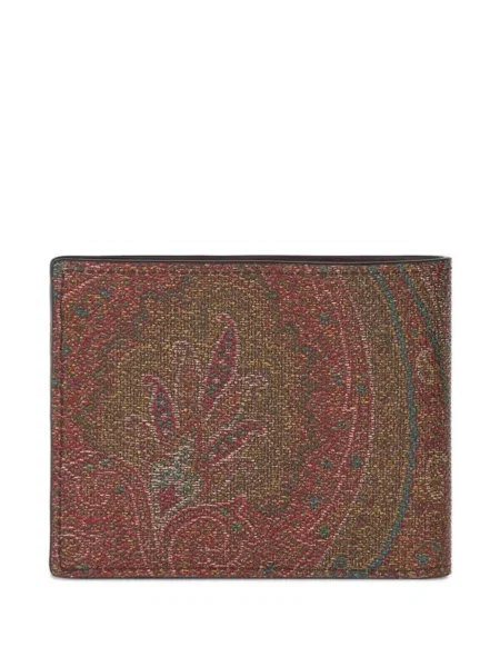 Portofel Etro cu model paisley maro