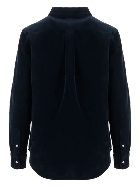 Cămașă Polo Ralph Lauren cu model herringbone de catifea cord maro