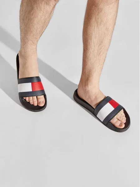 Klapki Tommy Hilfiger czarne