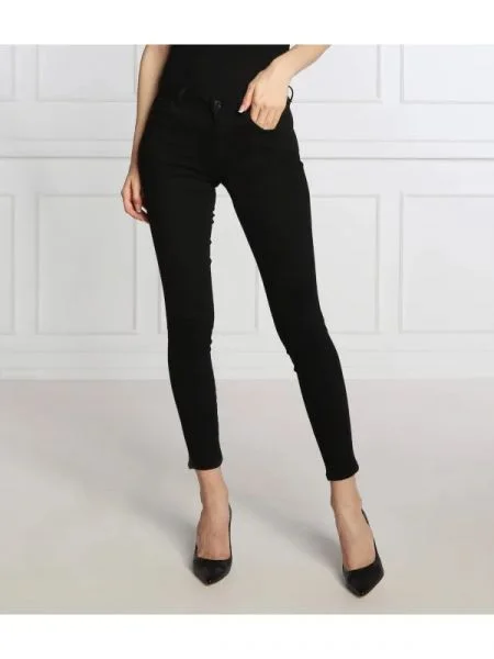 GUESS Blugi Curve X | Skinny fit negru