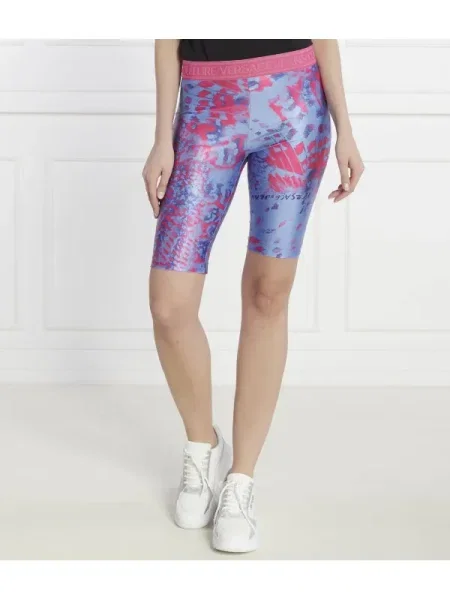 Versace Jeans Couture Pantaloni scurți biker albastru