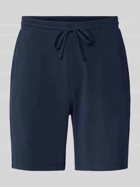 Szorty z dzianiny dresowej JOOP! Collection;Mieszanka bawełny z dodatkiem streczu;Luźny krój;Elastyczny pas z trokami;;Szerokość w pasie w rozmiarze M: 42 cm;Długość wewnętrzna nogawki