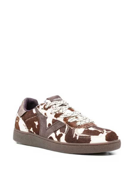 Sneakerși Victoria cu imagine maro