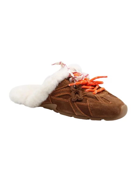 Nokwol kapcie zamszowe Atlas Mule Tan Suede brązowe
