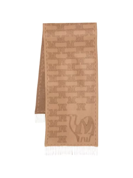 Fular Max Mara cu franjuri din jacard