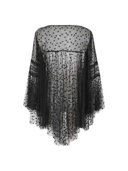 Bluzka Alberta Ferretti tiulowa czarna
