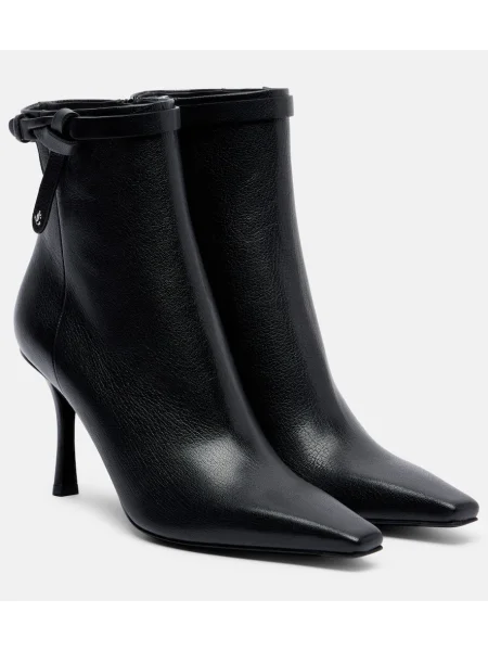 Cizme scurte Jimmy Choo din piele negru