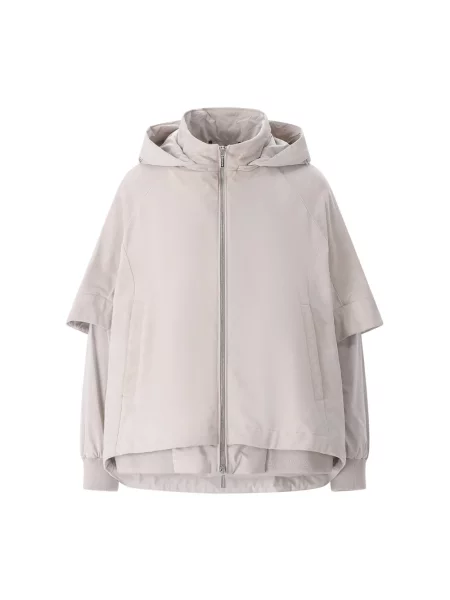 Kurtka skórzana Moorer szara