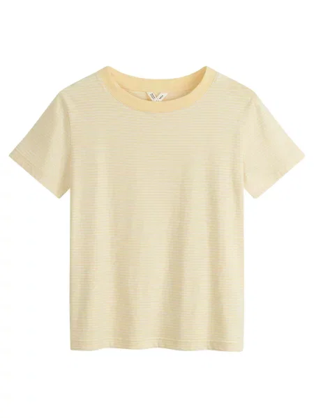 MELA Tričko Khira žlutá / světle šedá
