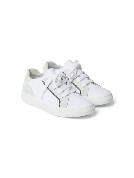 Sneakersy dziecięce Brunello Cucinelli białe