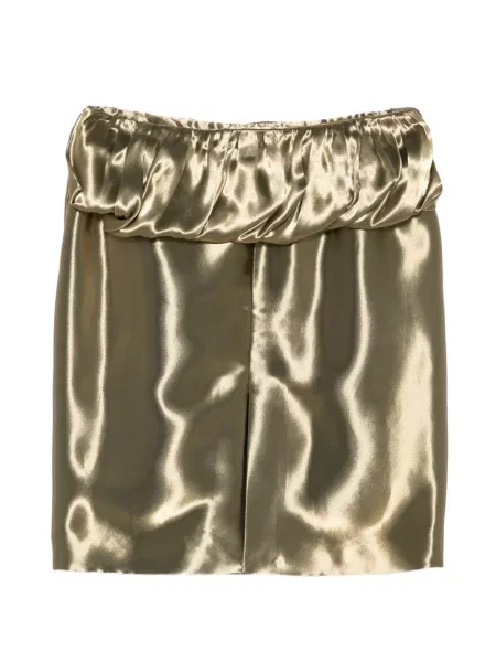 Fusta mini Ferragamo din satin drapată