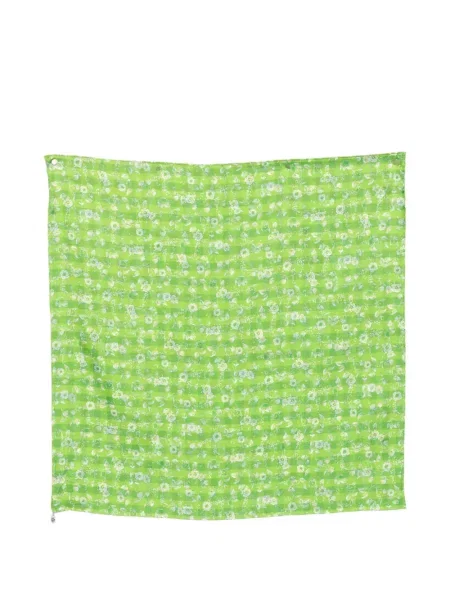 Fular Loewe cu model floral cu imagine verde