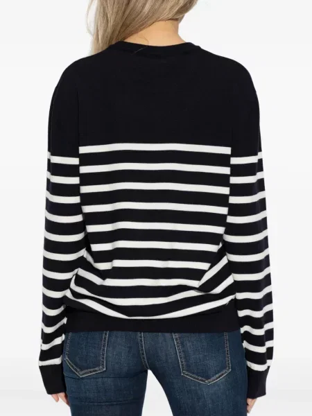 Pulover Dsquared2 de lână cu dungi albastru