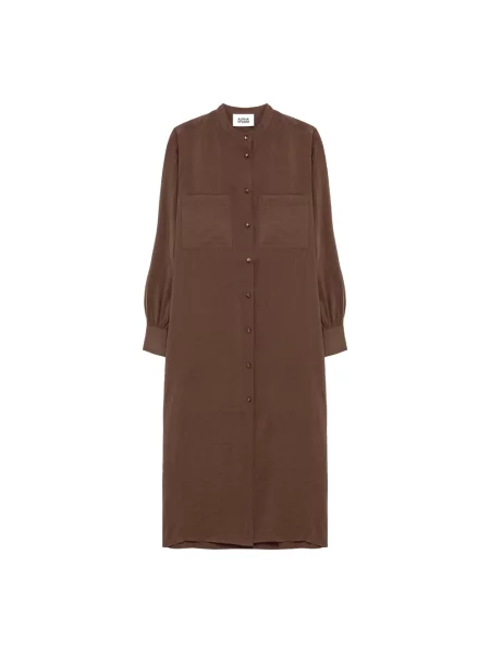 Sukienka koszulowa Alpha Studio brązowa
