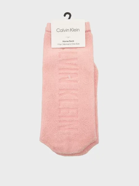 Махрові шкарпетки Calvin Klein Jeans рожеві