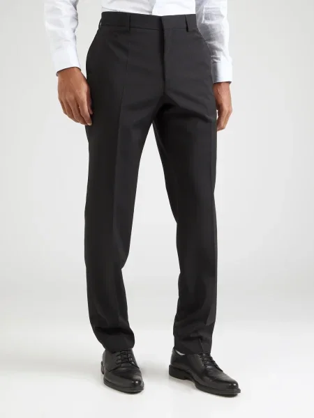 BOSS Pantaloni cu dungÄ� Lenon' negru