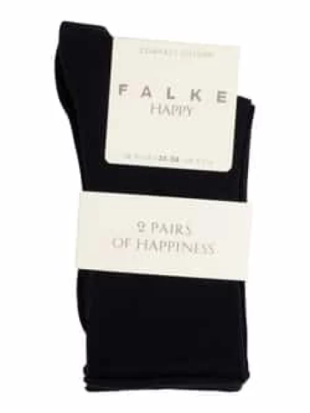 Skarpety z dodatkiem streczu w zestawie 2 szt. model ‘Happy’ Falke