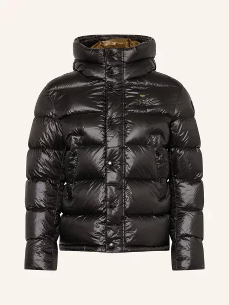 Blauer Kurtka Puchowa Clipper schwarz czarna