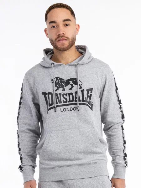 Худі Lonsdale Scousburgh бавовна/поліестер сірий
