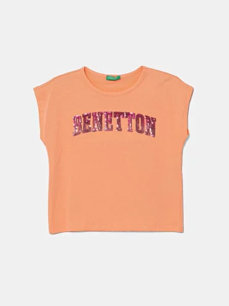 United Colors of Benetton tričko oranžové