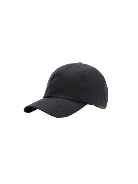 Barbour czapka z daszkiem Mężczyźni niebieski jednolity ONE SIZE czarna