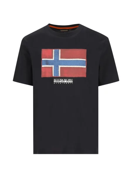 Tricou Napapijri cu imagine negru