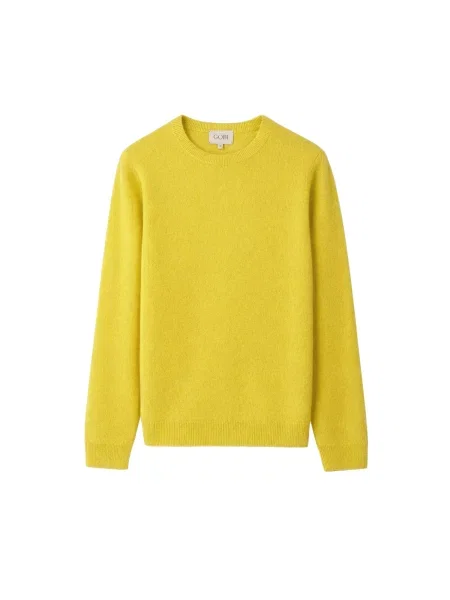 GOBI Cashmere Pulover Women's Essential Cashmere Crewneck Sweater șofran galben